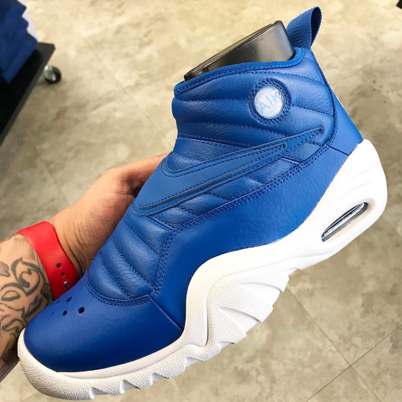 nike air shake ndestrukt blue