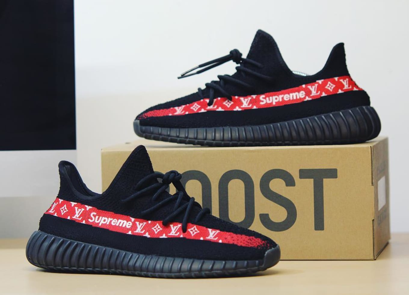 custom yeezy supreme