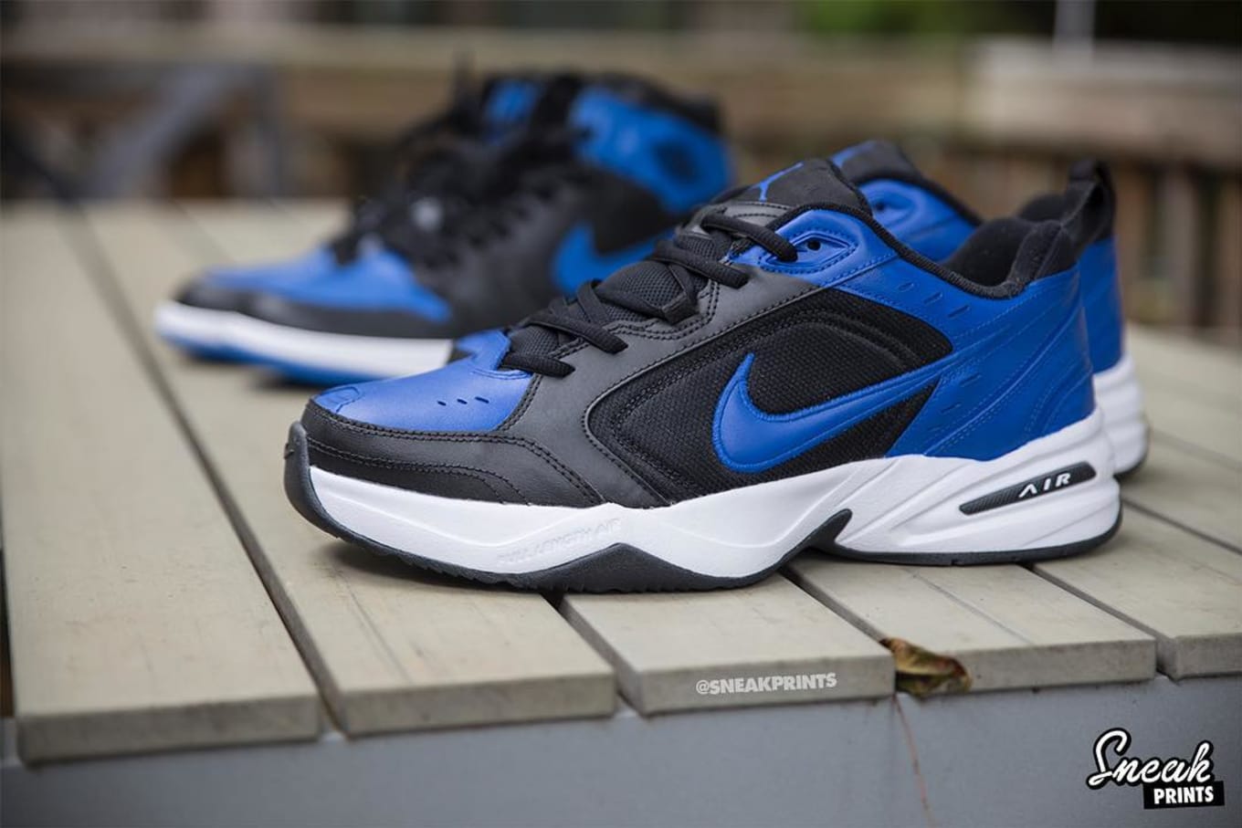 nike air monarch blue