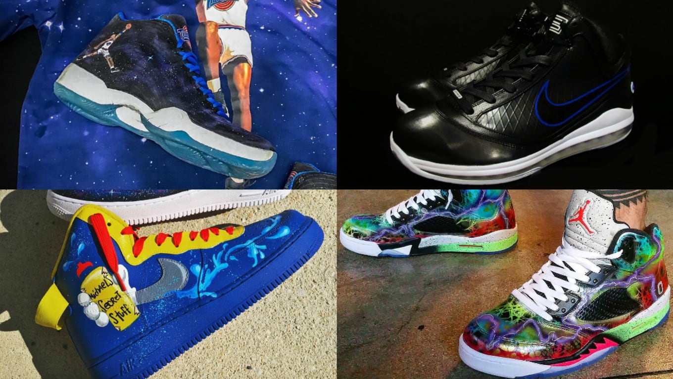 custom space jam jordans