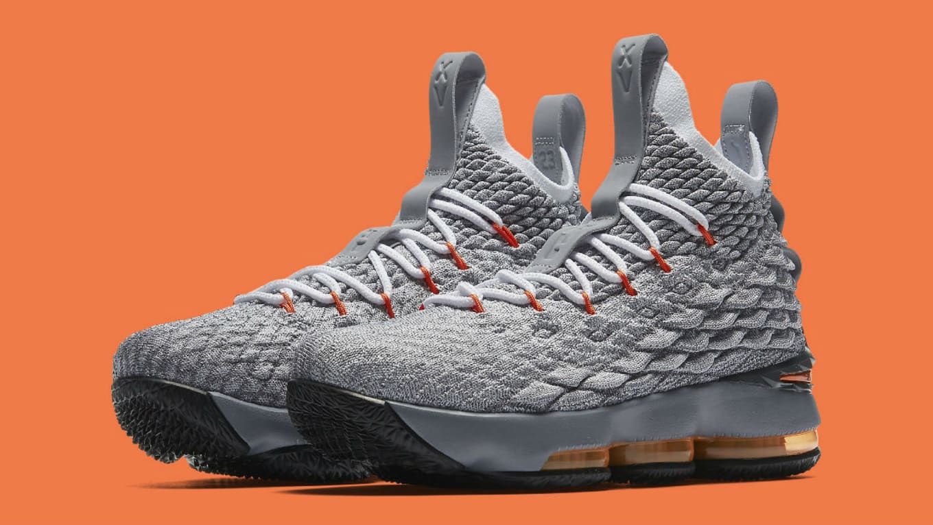 orange and grey lebrons