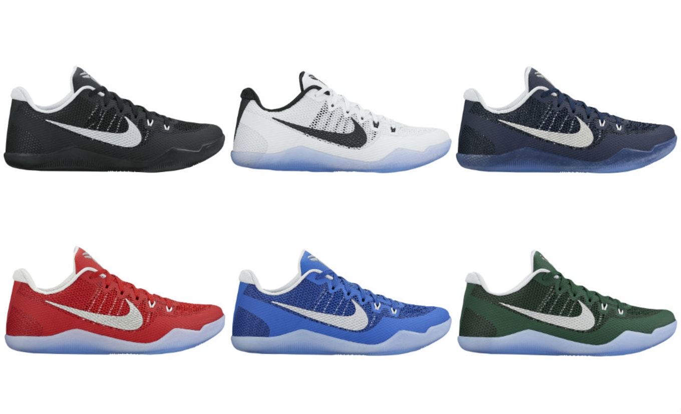 kobe xi colorways