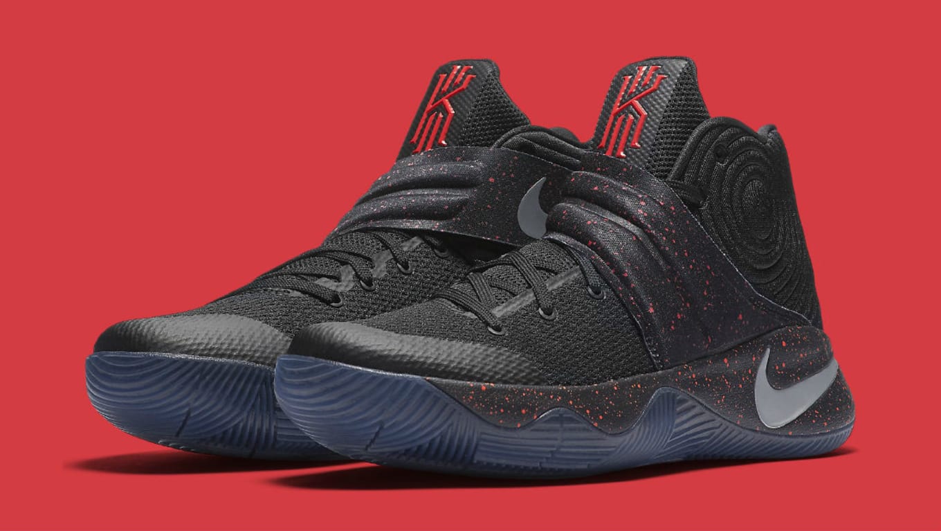 kyrie 2 black and red