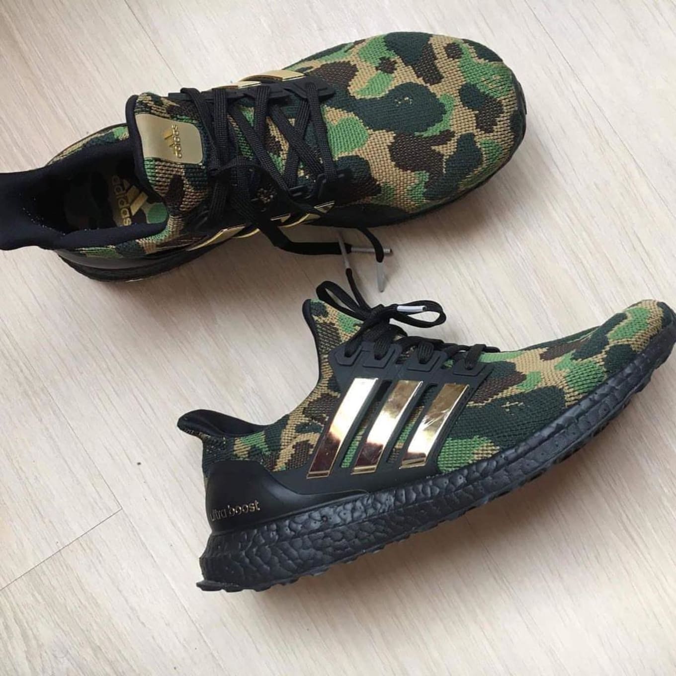 ultra boost bape on feet