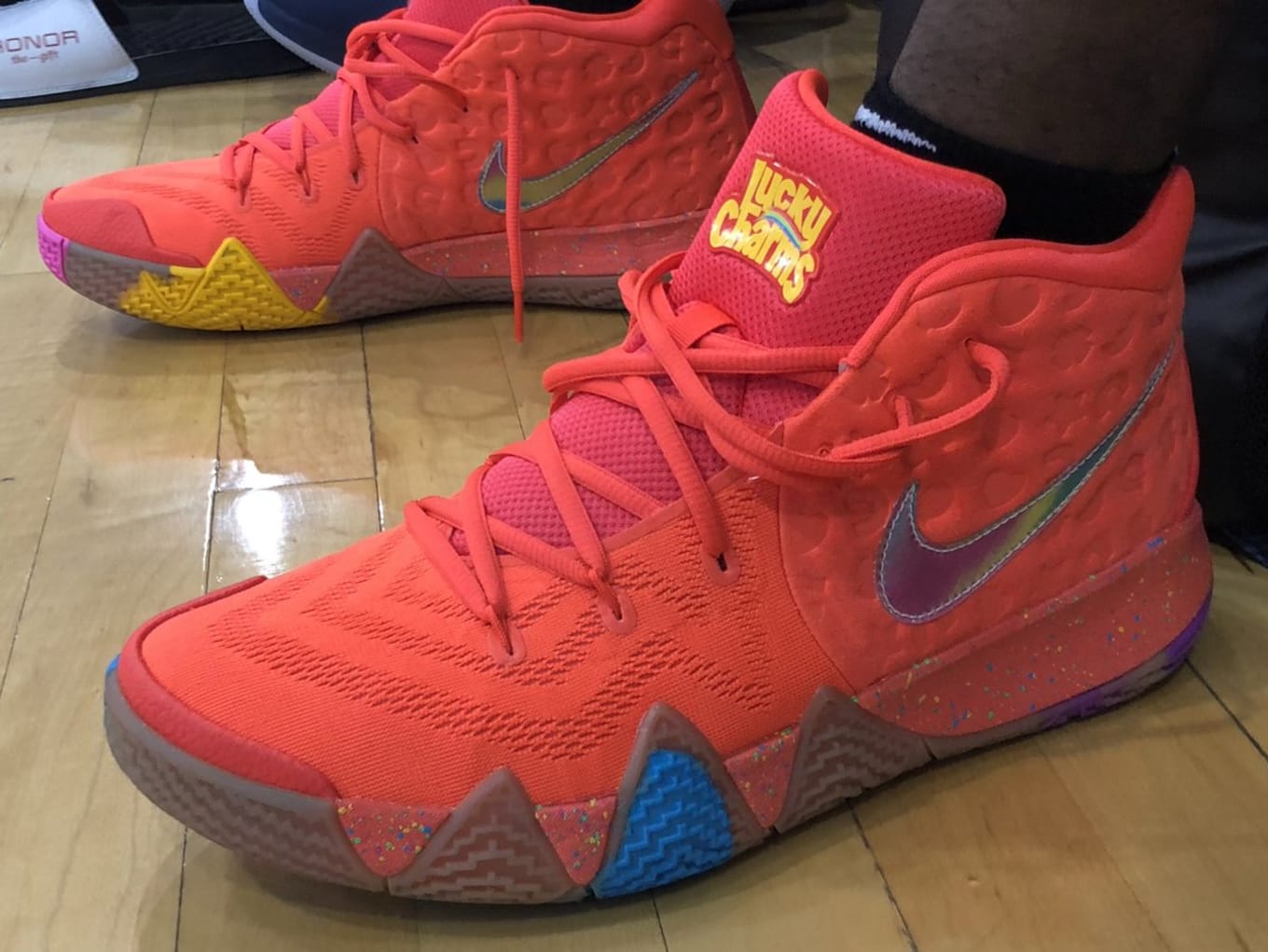Kyrie 4 lucky charms footlocker best sale