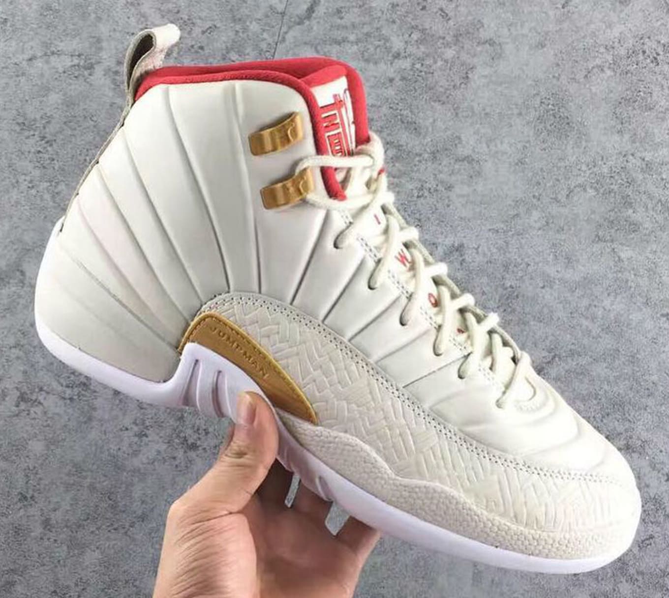 jordan 12 chinese new year white red