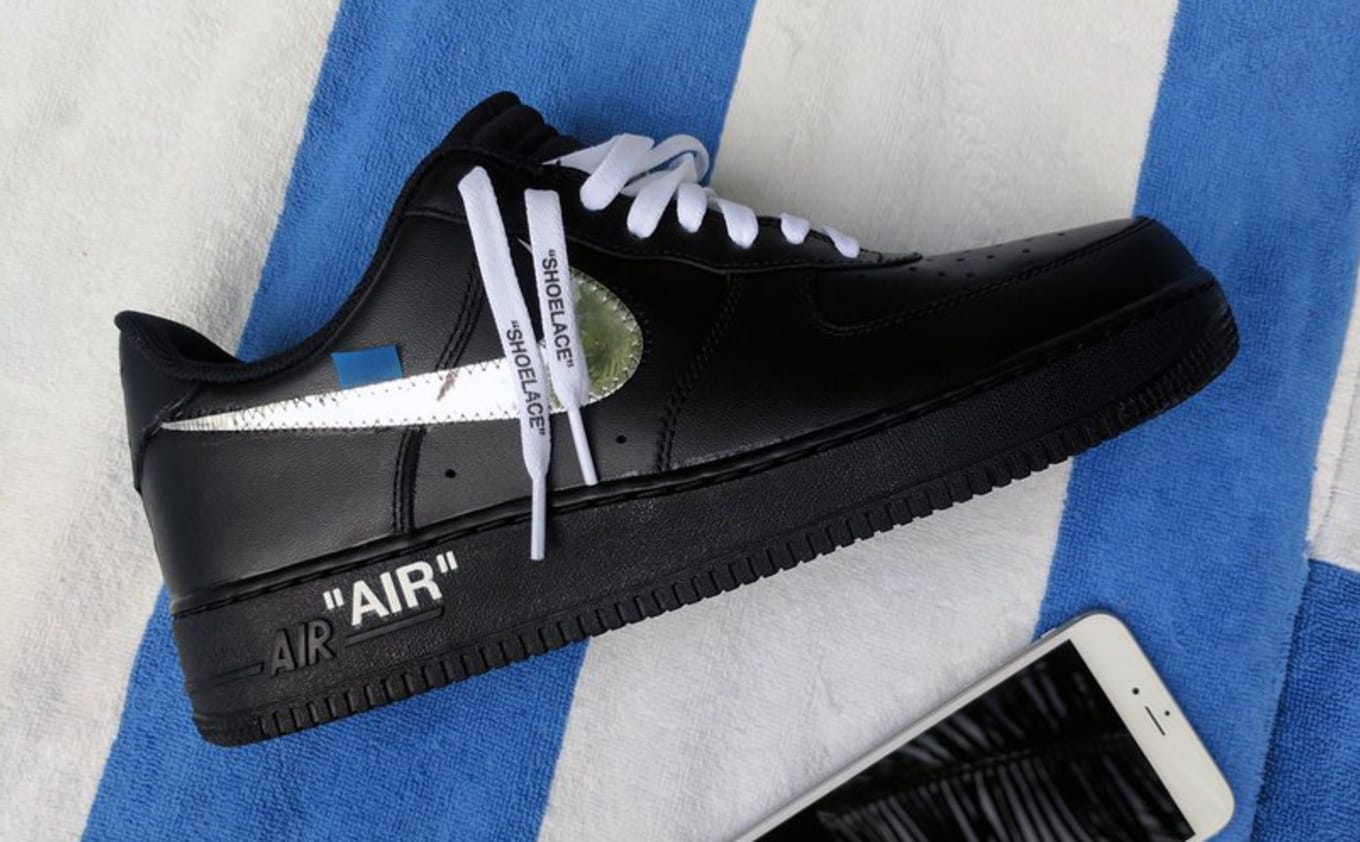 black air force 1 with white laces