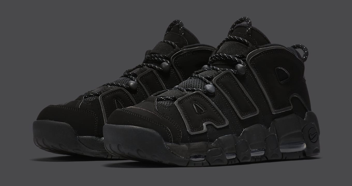 air more uptempo black reflective