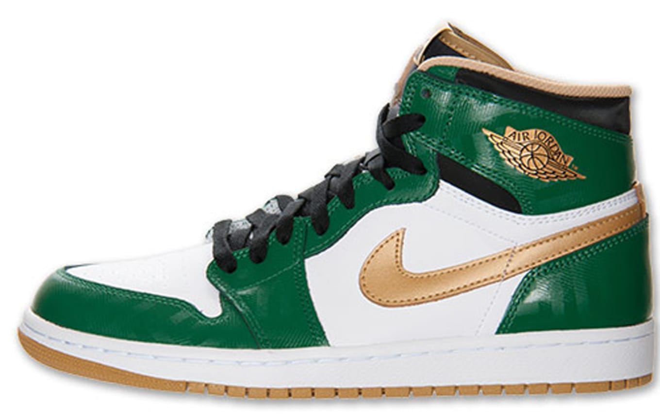 air jordan 1 green and gold