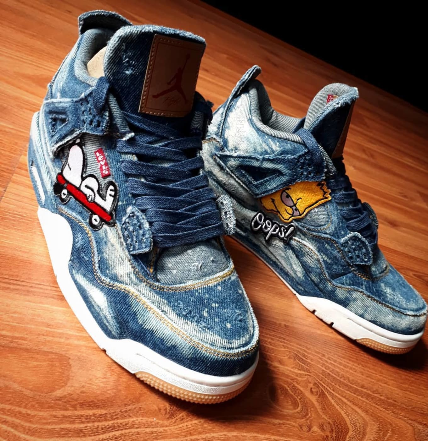 jordan 4 levi distressed