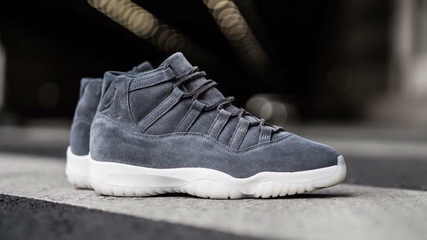 jordan 11 gray suede