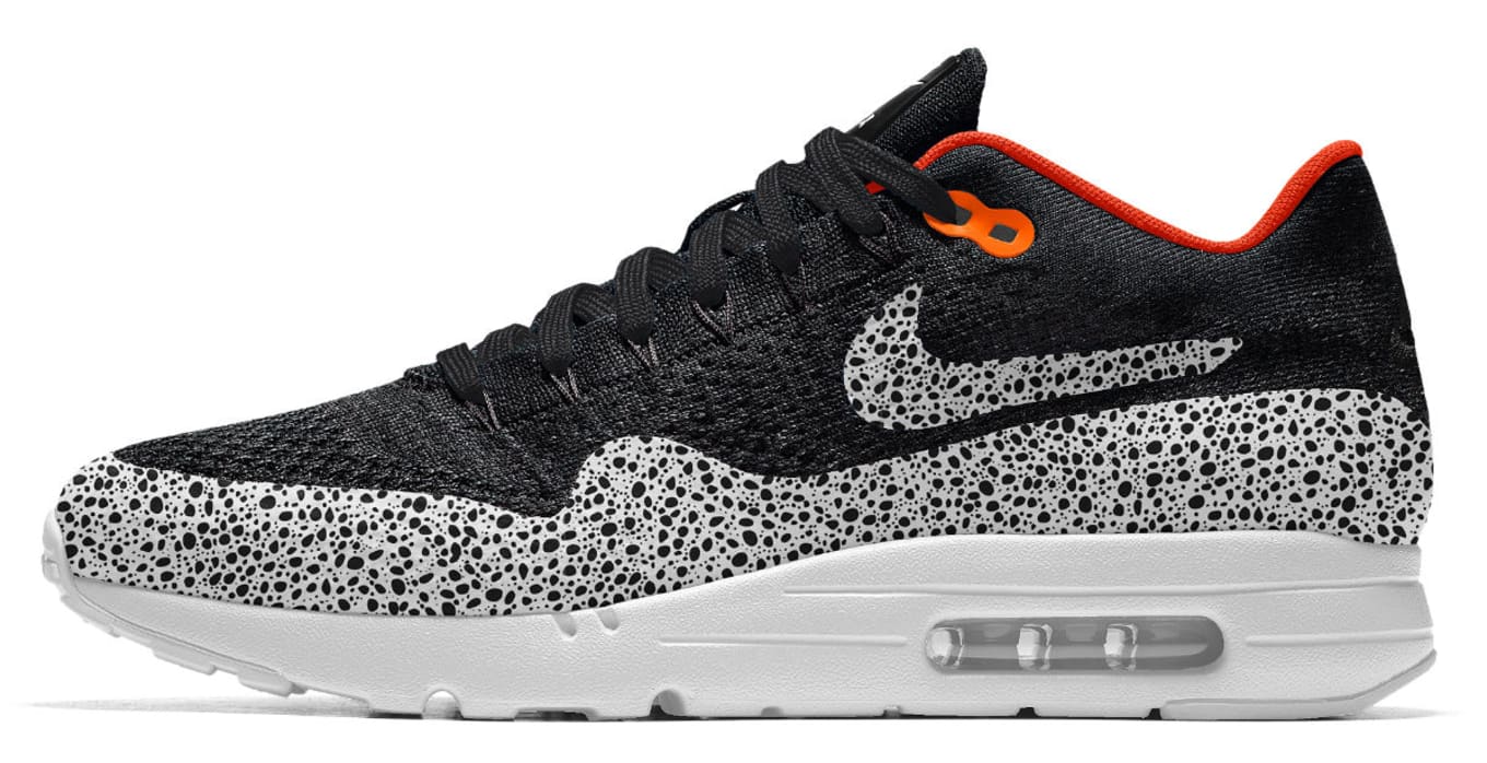nike air max 1 flyknit black