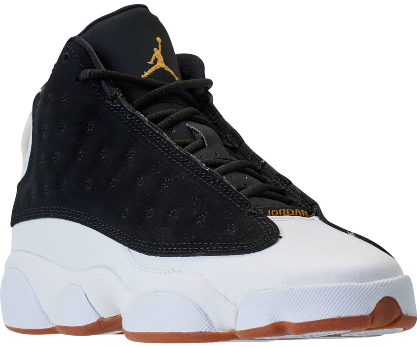 jordans white black and gold