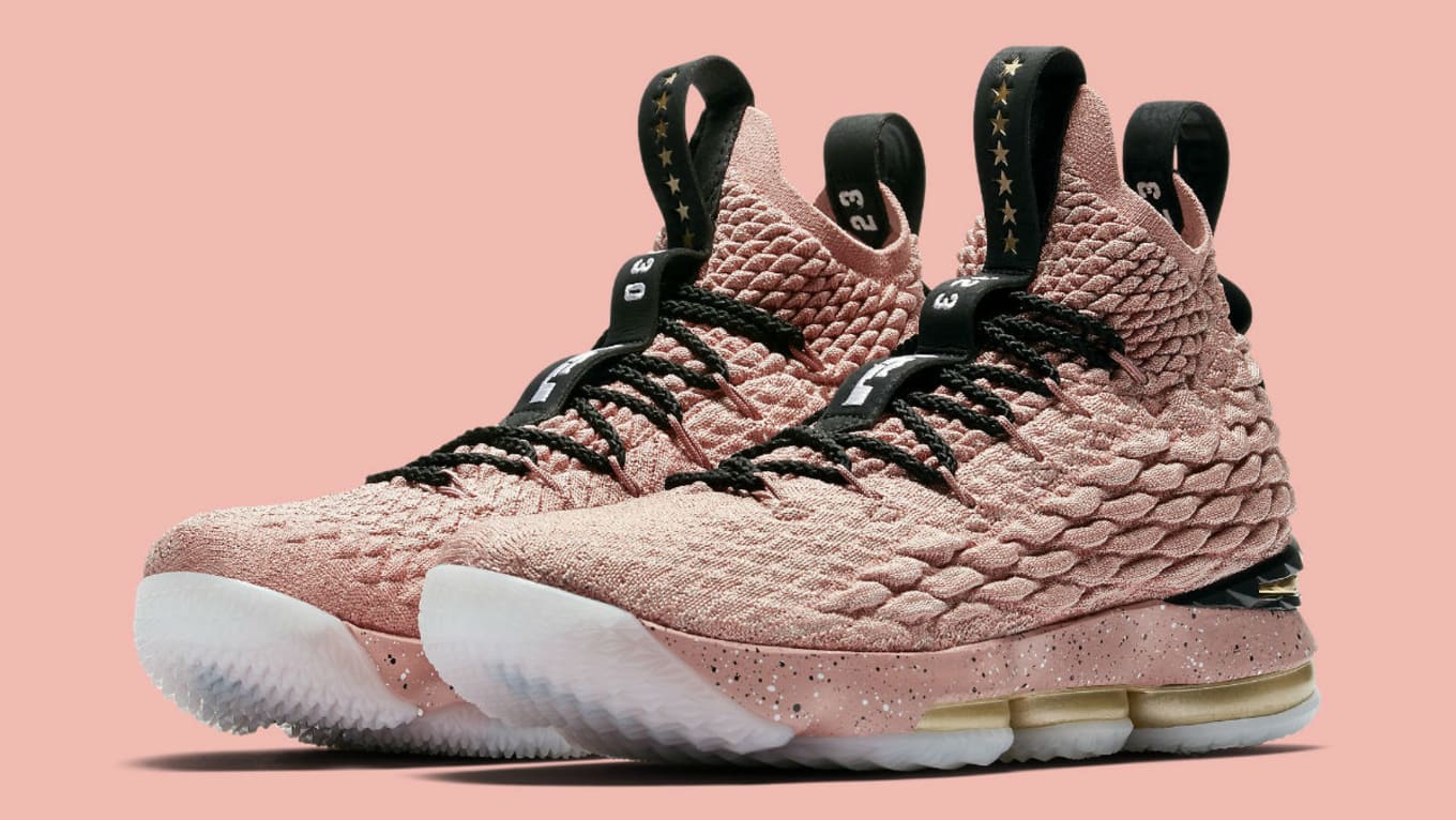 lebron 15 pink and gold