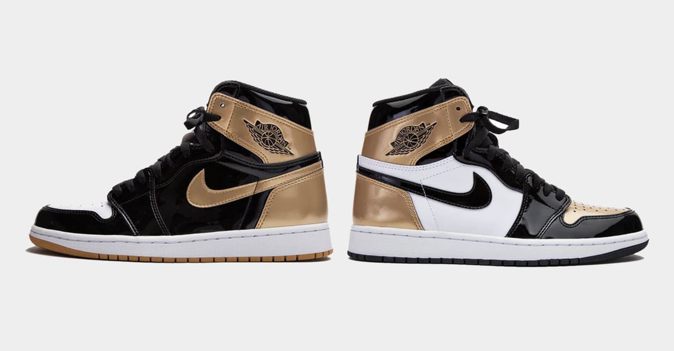 Gold Air Jordan 1 Top Three | Sole