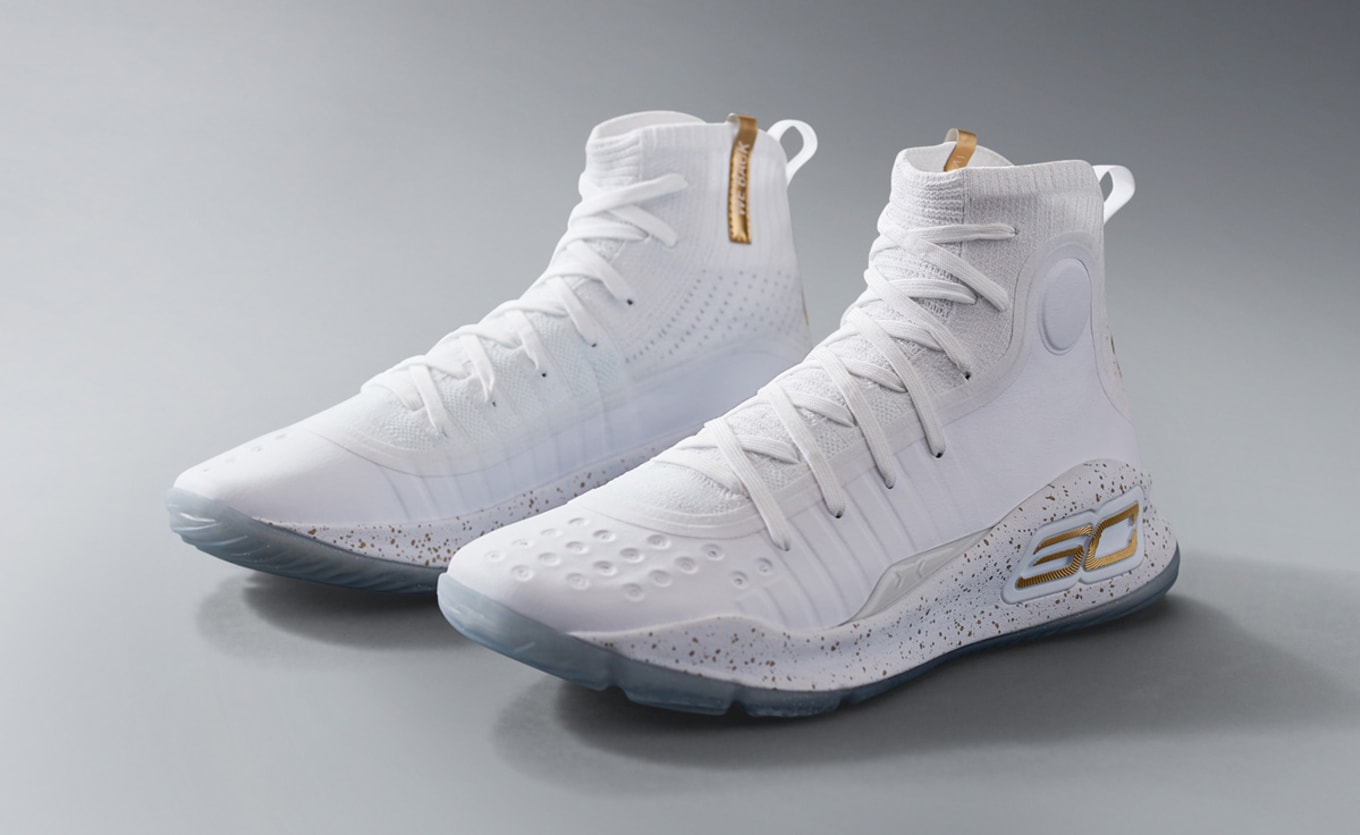 under armour shoes white and gold