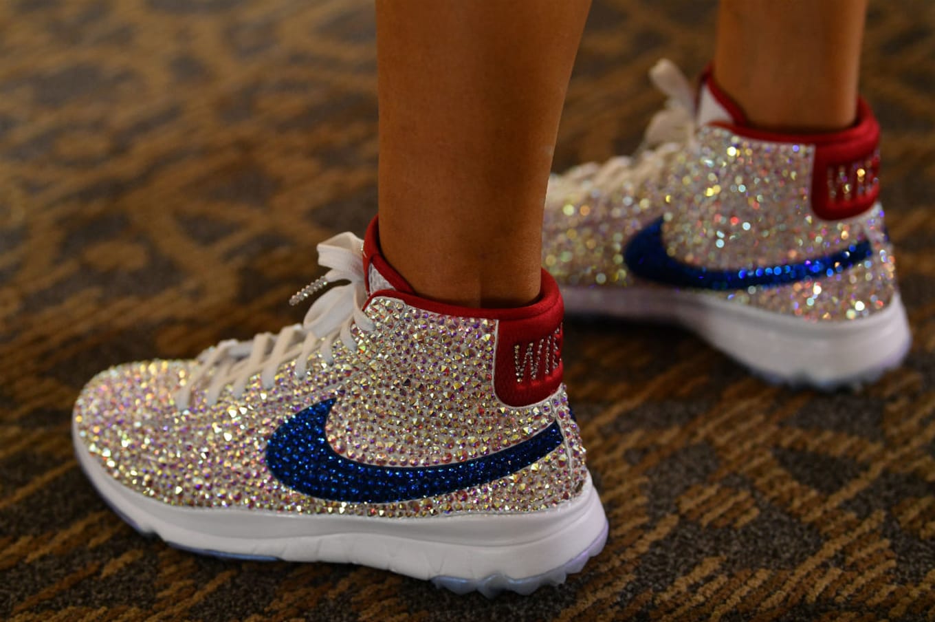 Michelle Swarovski Crystal Nike Blazer Golf Shoes | Sole Collector