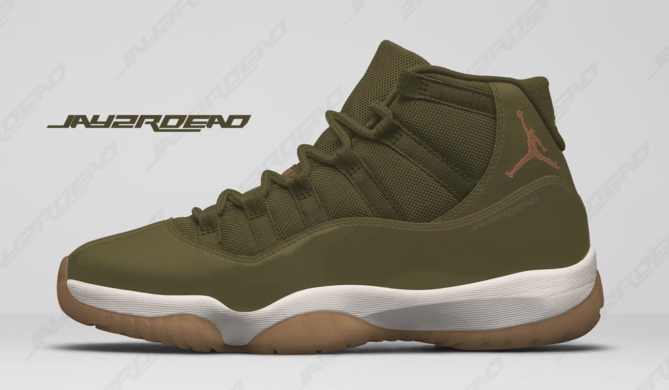 air jordan 11 womens neutral olive