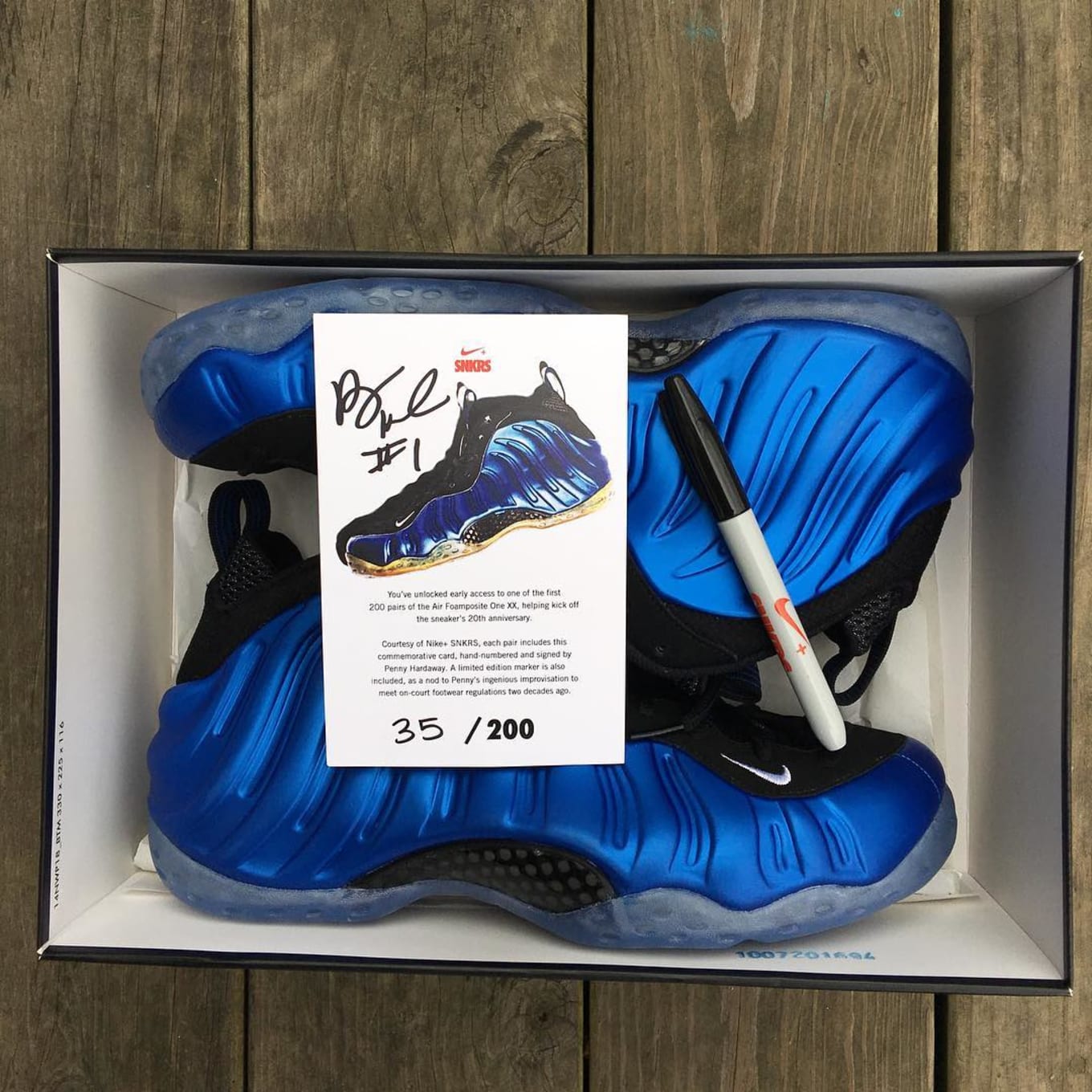 Penny hardaway foamposite blue sales