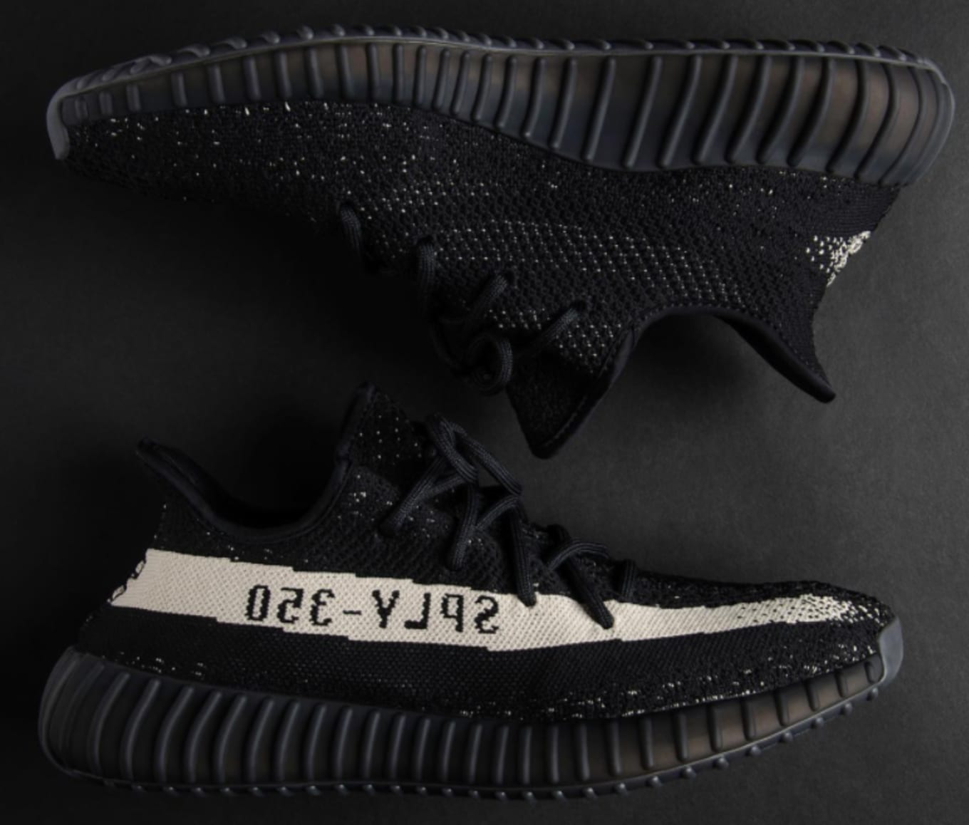 Black yeezy white sole