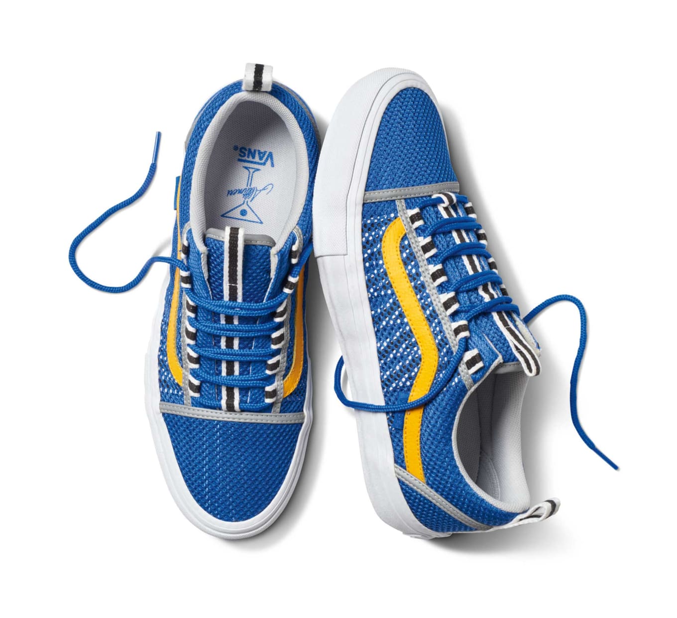 vans old skool blue yellow