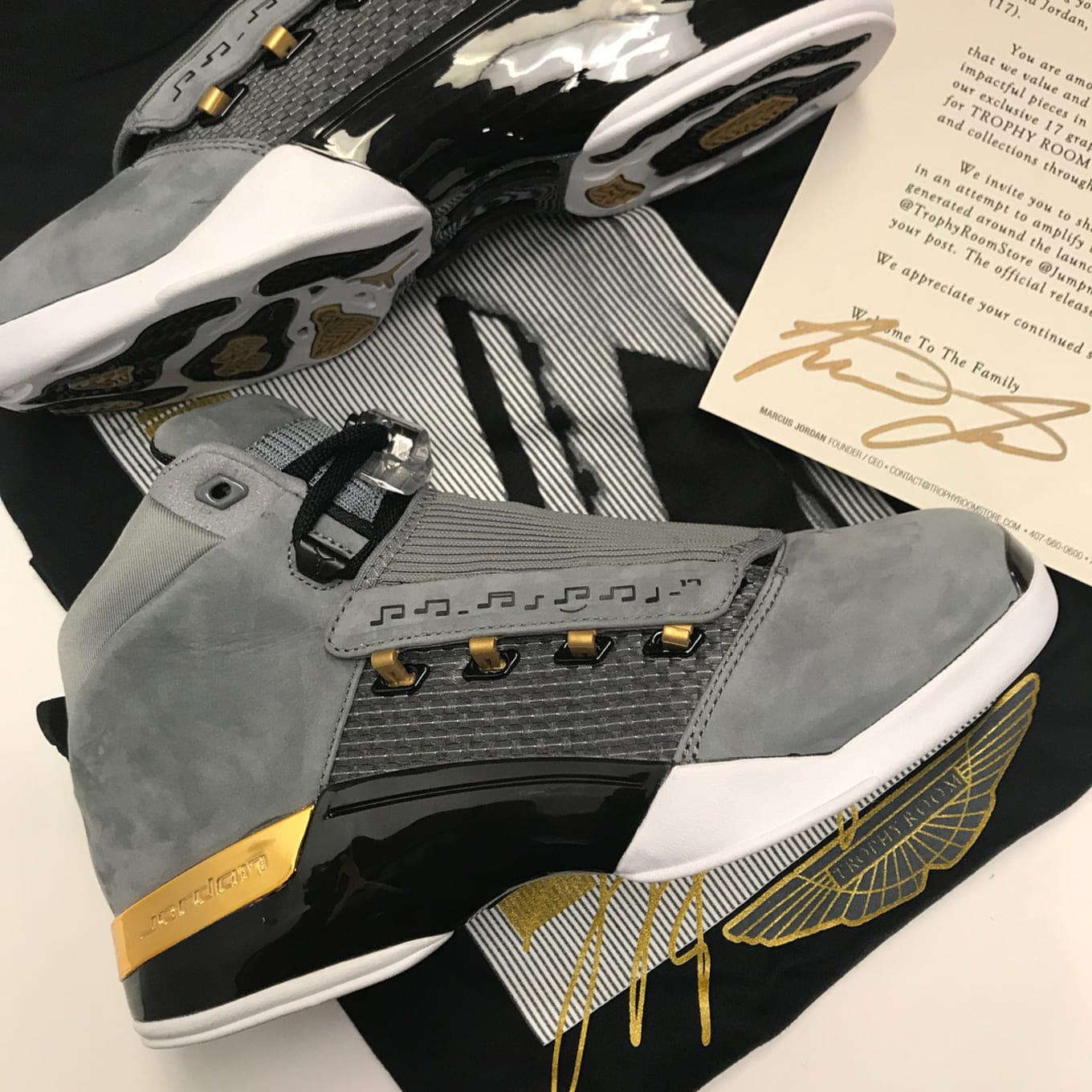 Trophy Room x Air Jordan 17 Cool Grey 