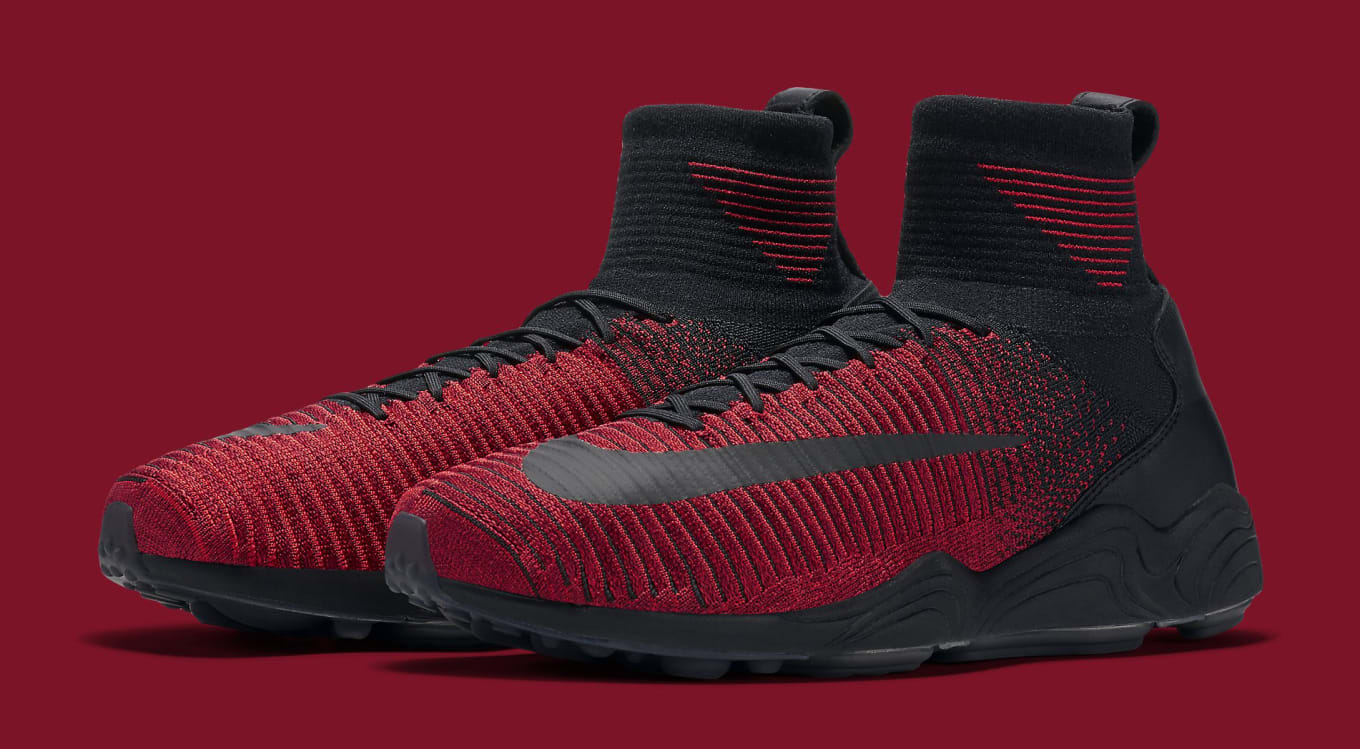Nike Zoom Mercurial Flyknit Black Red Sole Collector