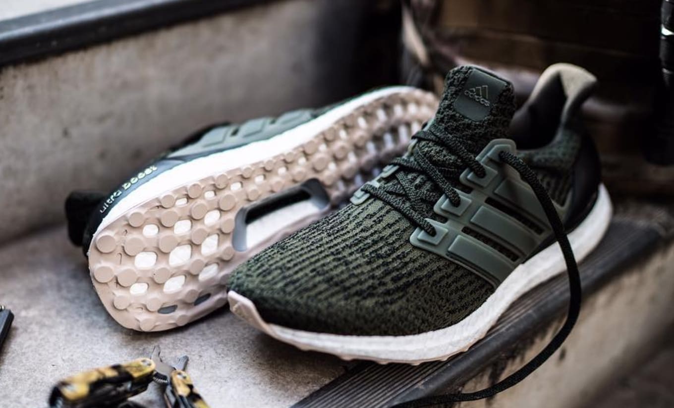 Adidas ultra boost 3.0 kids olive 2025