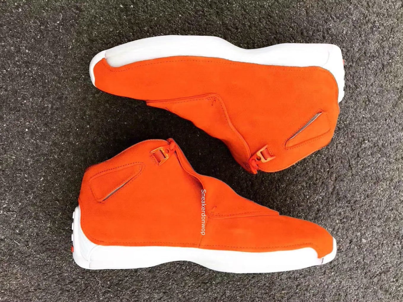 jordan 18 orange on feet