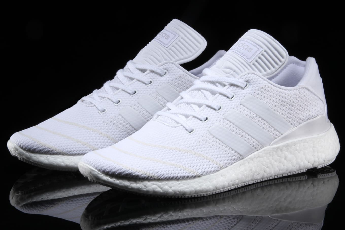 adidas pure white sneakers