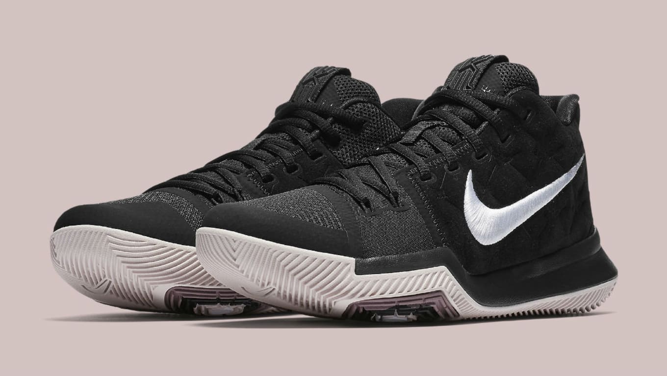 kyrie 3 black white