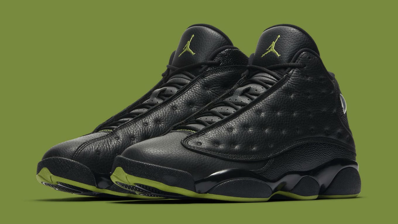 Jordan 13 black altitude green Sale