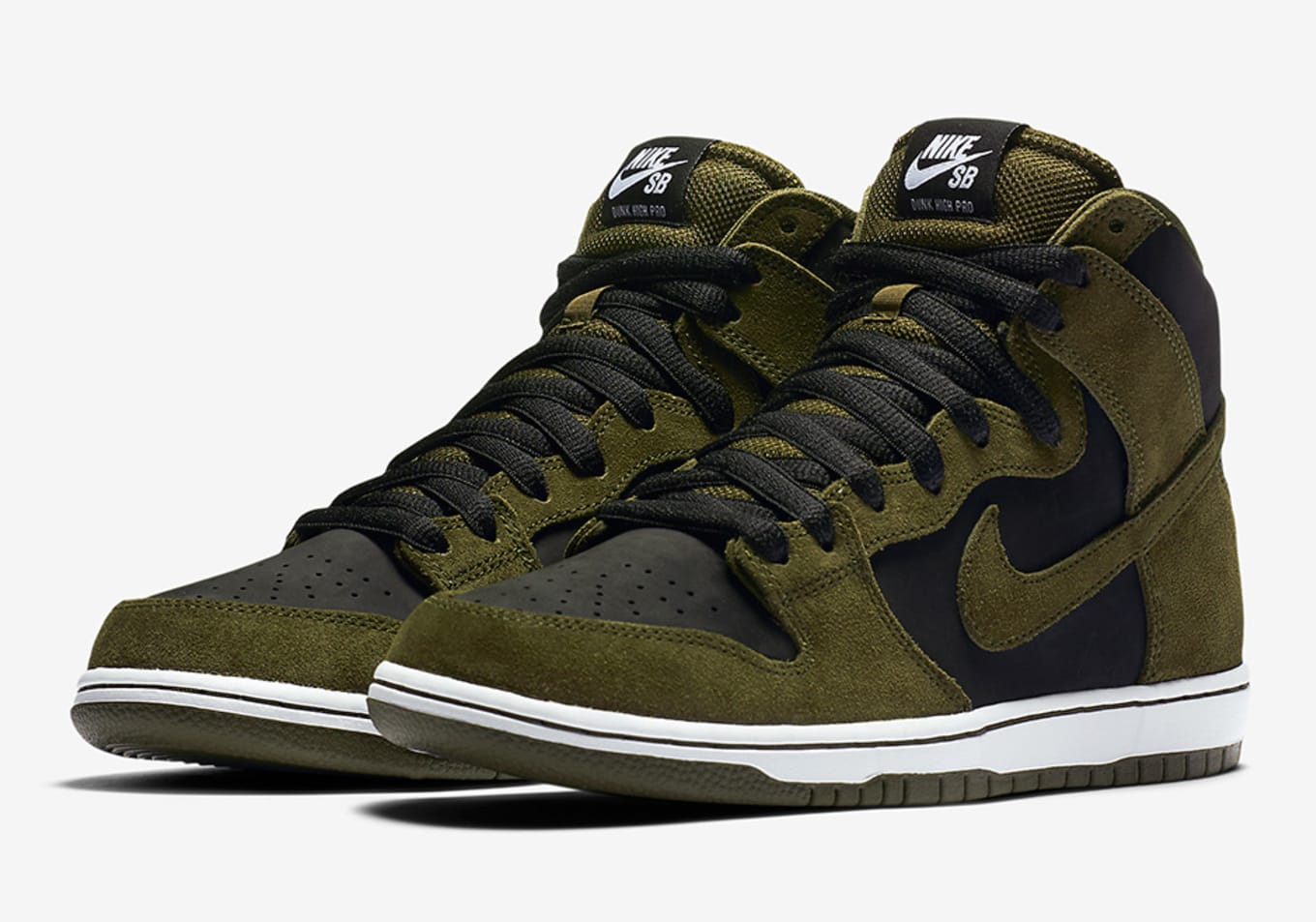 olive green nike dunks