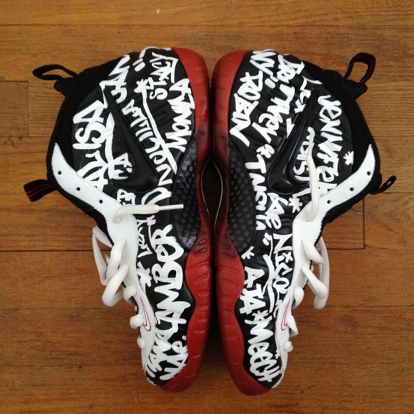 nike foamposite graffiti