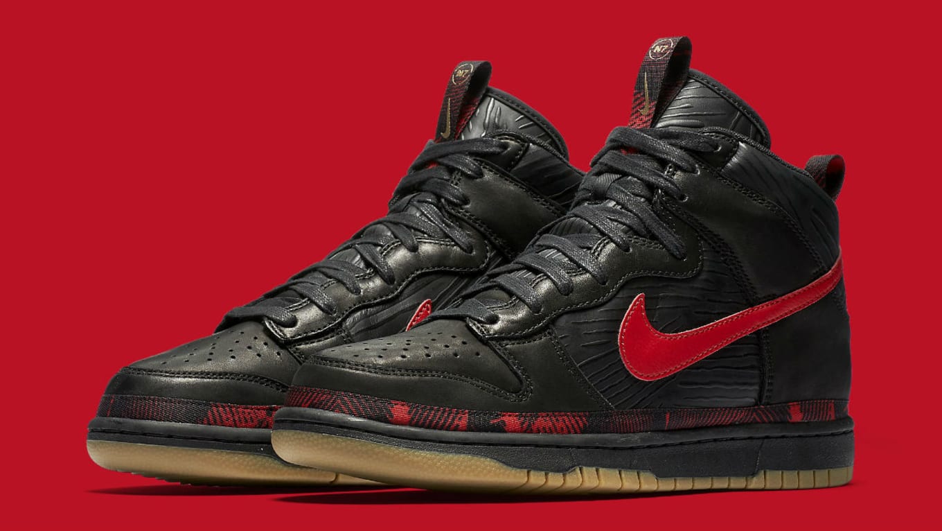 Nike N7 Dunk High Black Red Release 