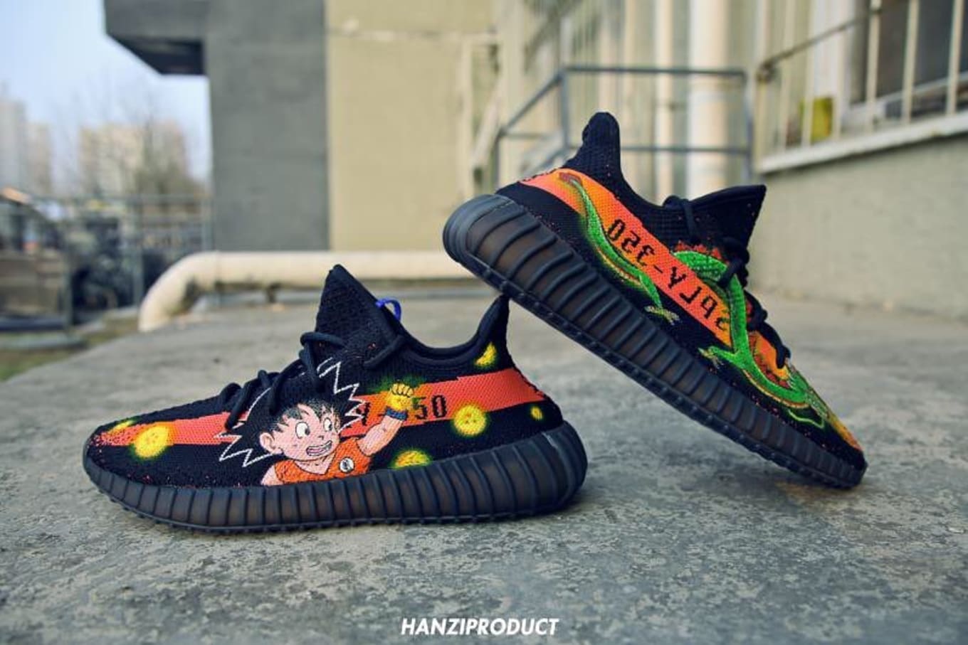 dragon ball yeezy shoes