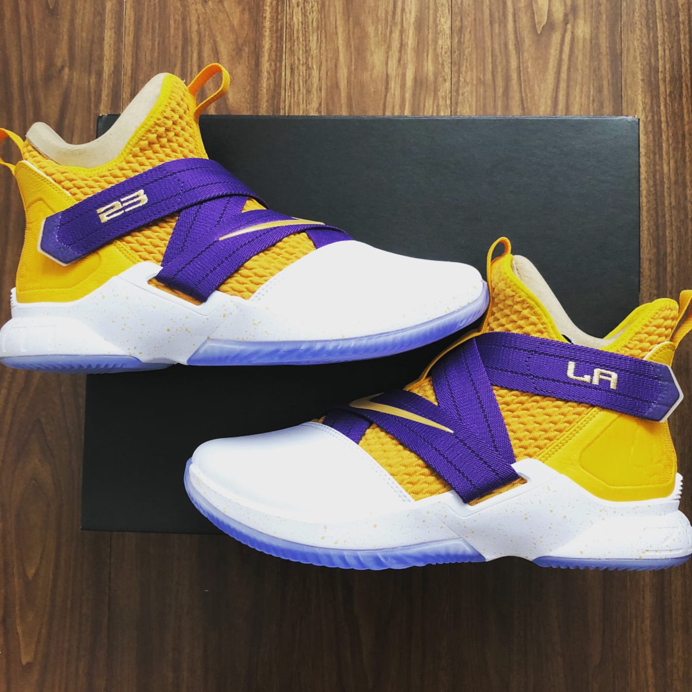lebron soldier purple and gold