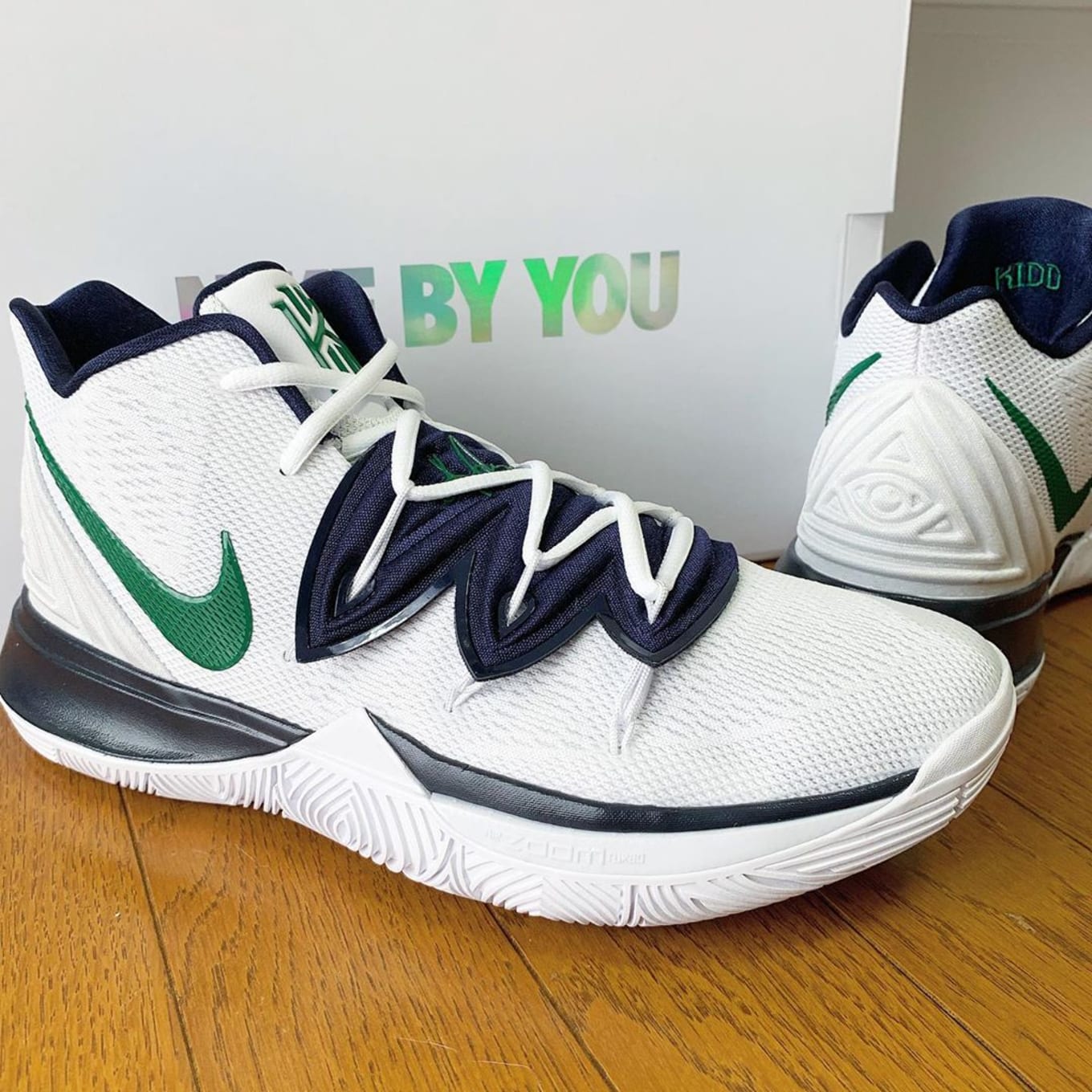 NIKE KYRIE 5 EP UFO Dark Blue UFO Basketball Shoes Men 's Shoes AO2919 Shopee