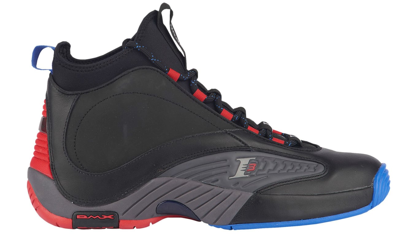 allen iverson red and black shoes