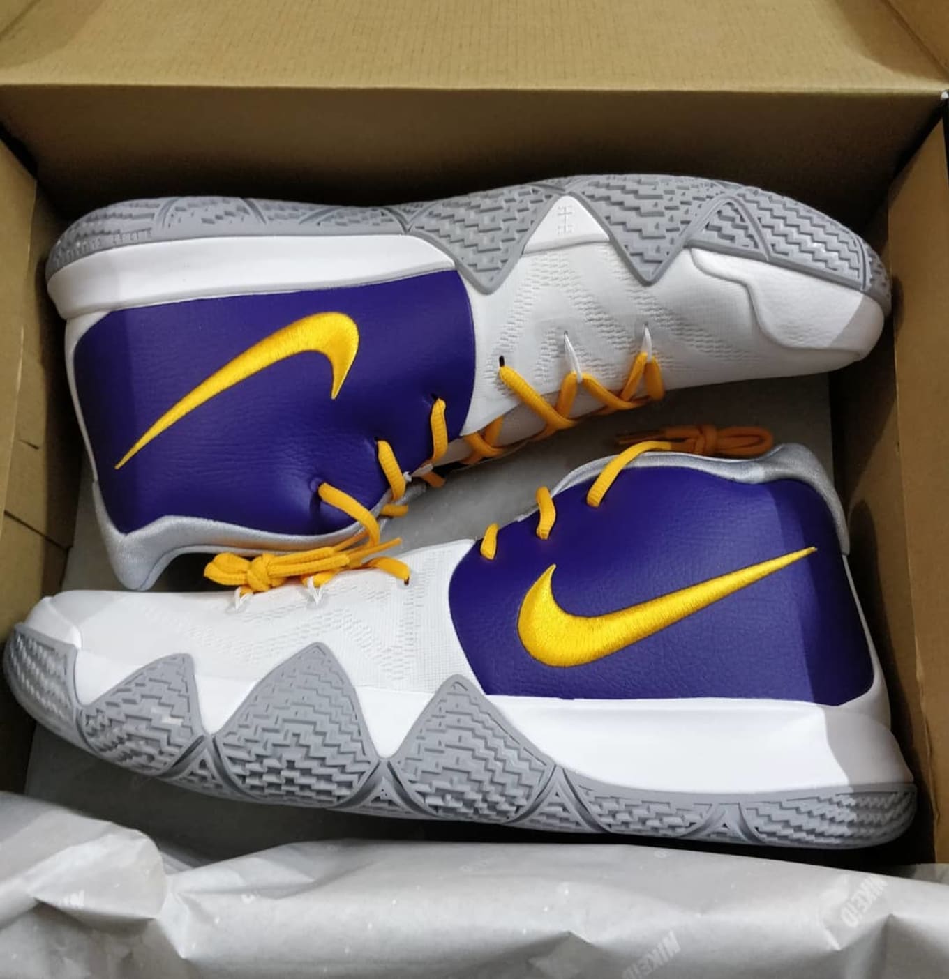 Kyrie 4 lakers clearance