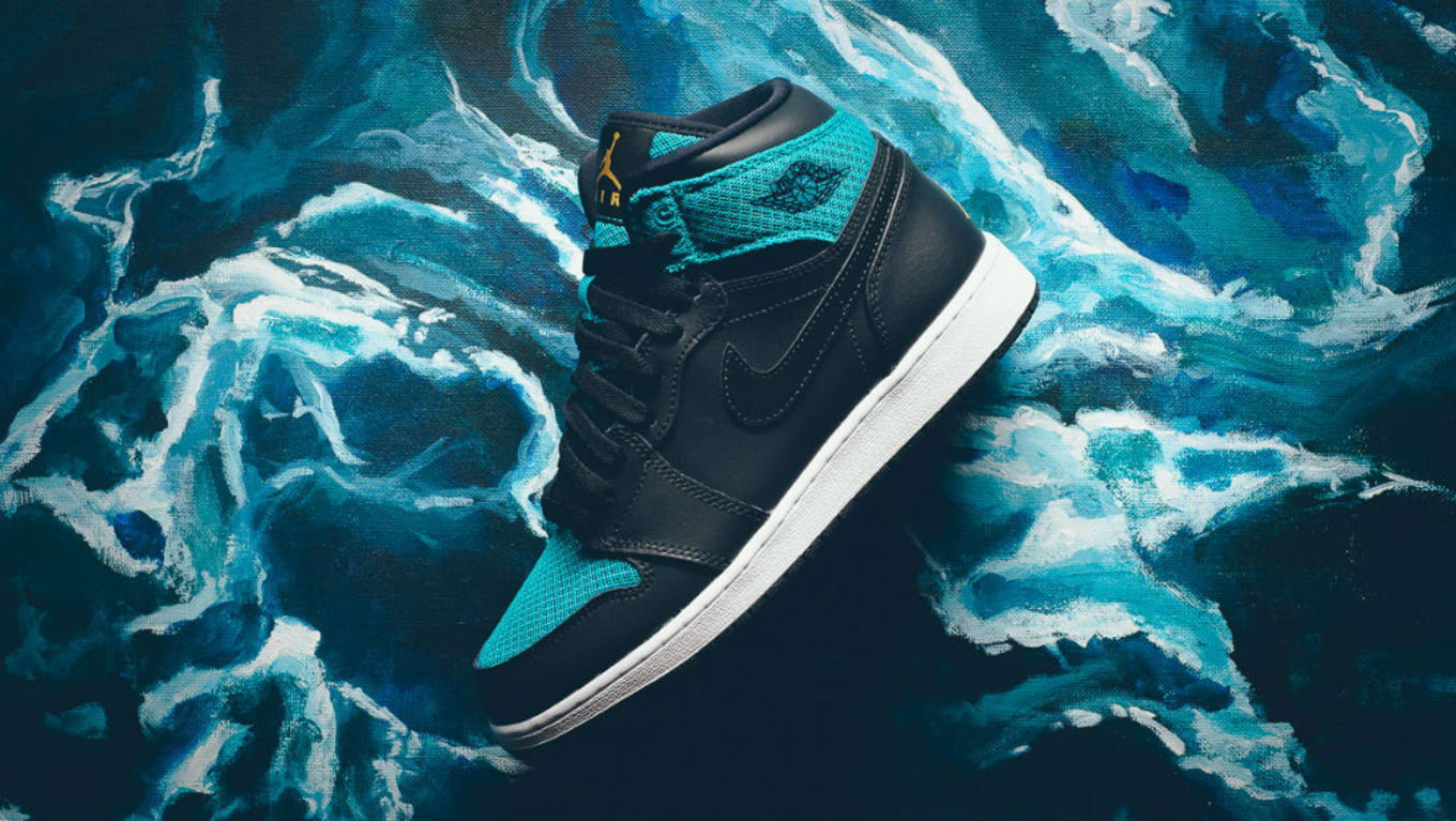 teal jordan 1s