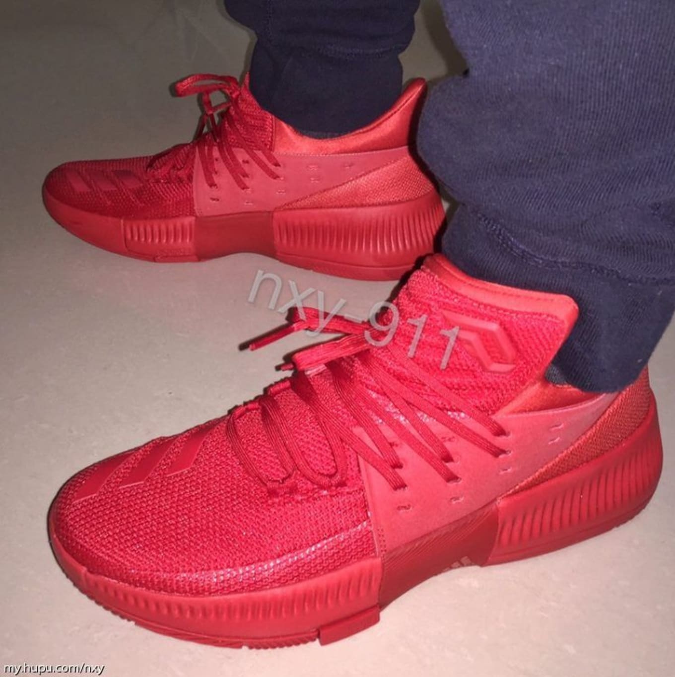 damian lillard shoes red