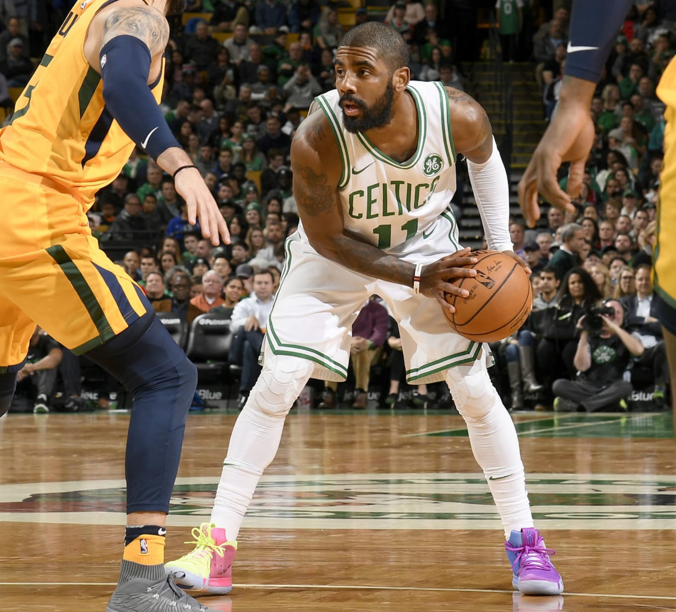 kyrie wearing kyrie 4