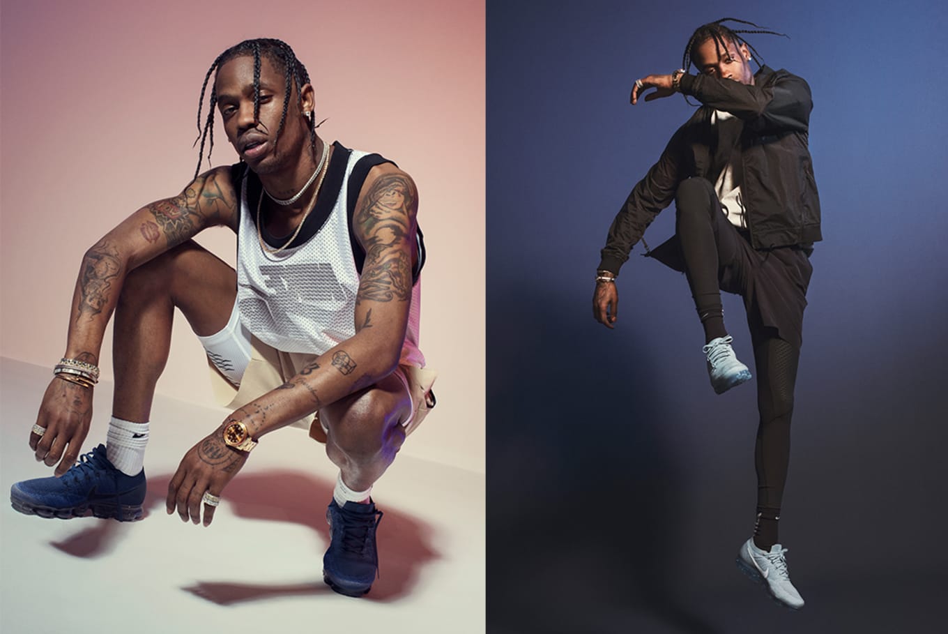 Travis Scott takes a shot at Adidas in 