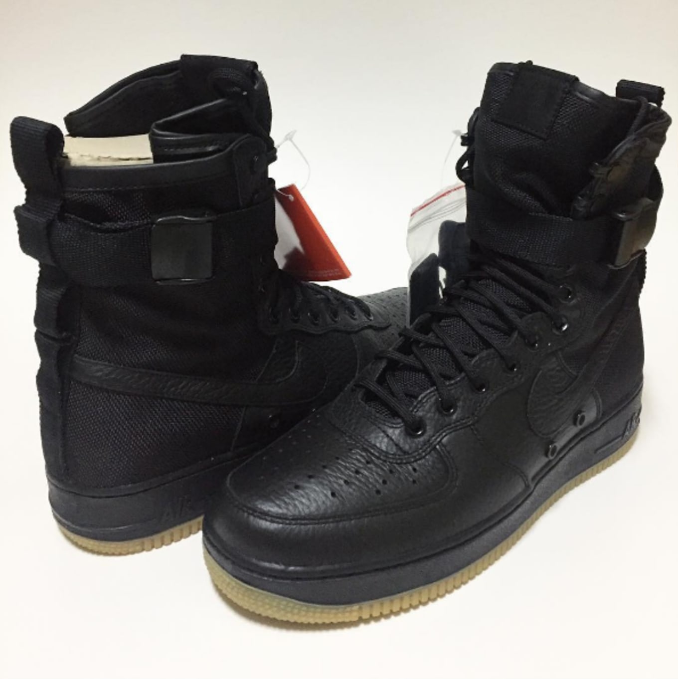 Sf air force 1 high black gum hotsell