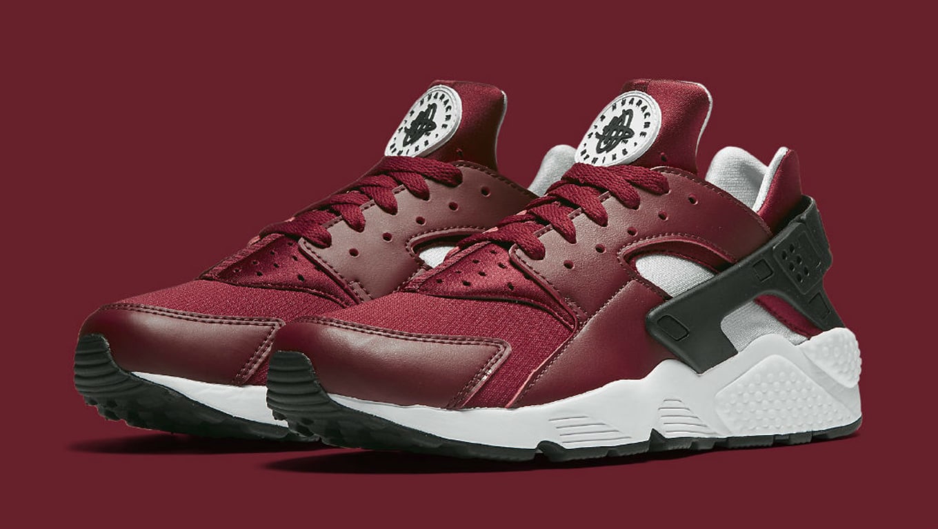red huaraches with white sole