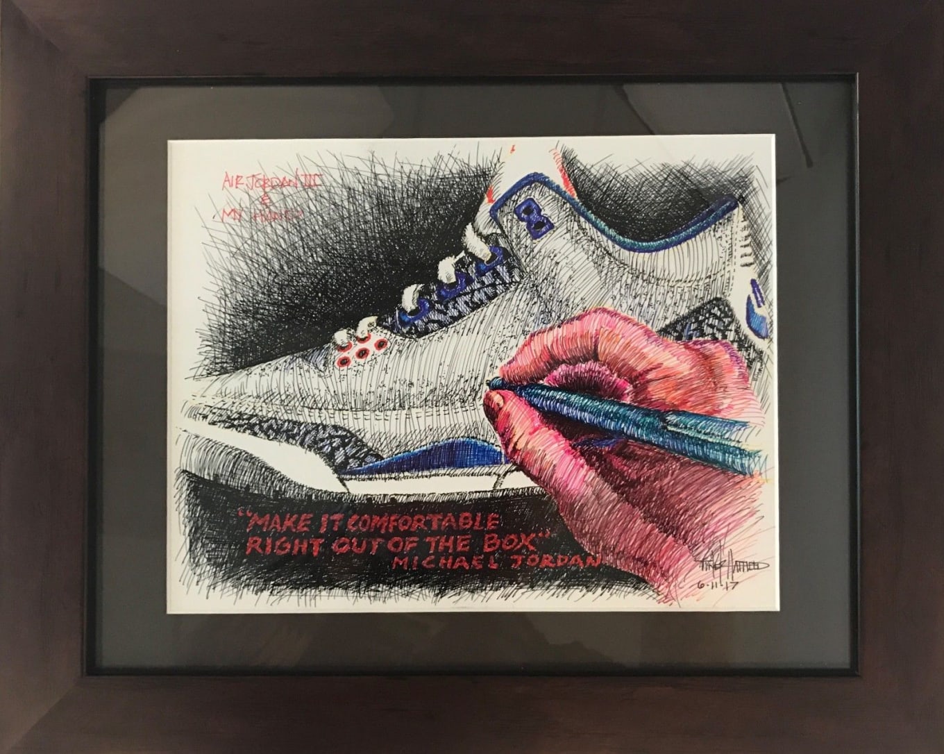 air jordan 3 drawing