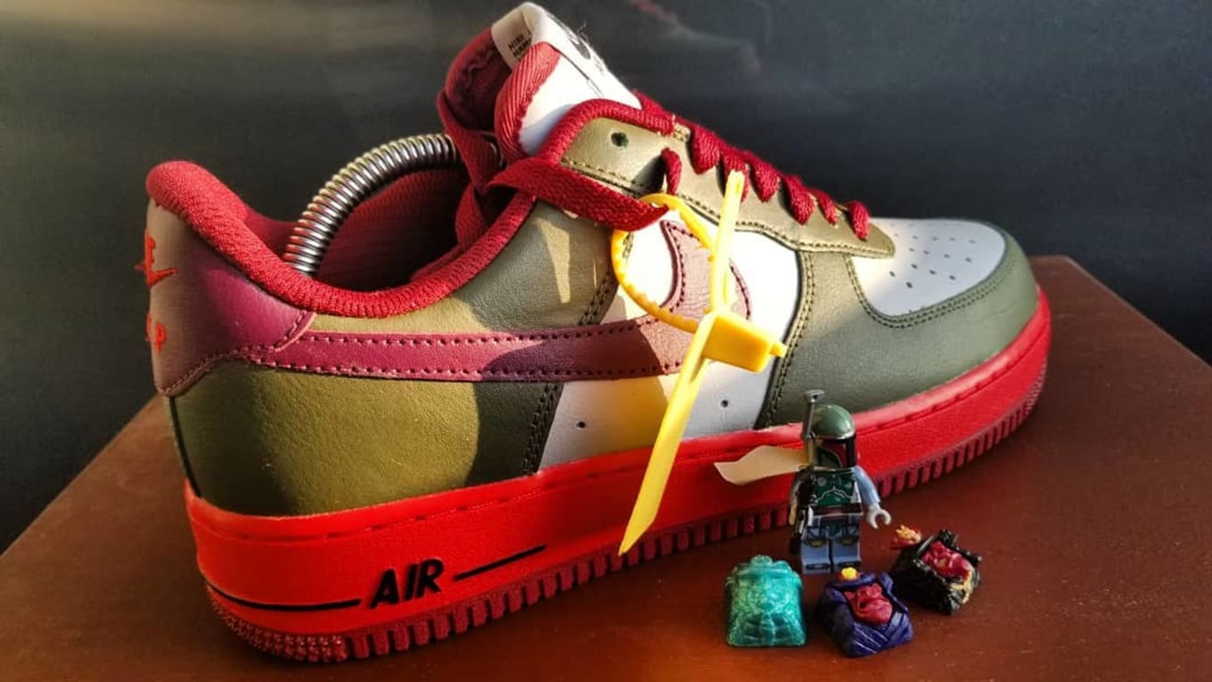 Boba fett air force ones