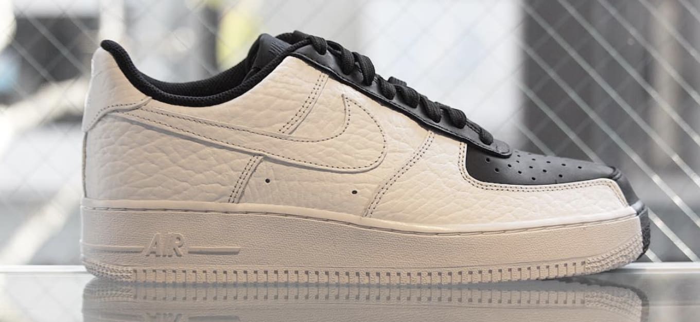 nike air force 1 black and white split