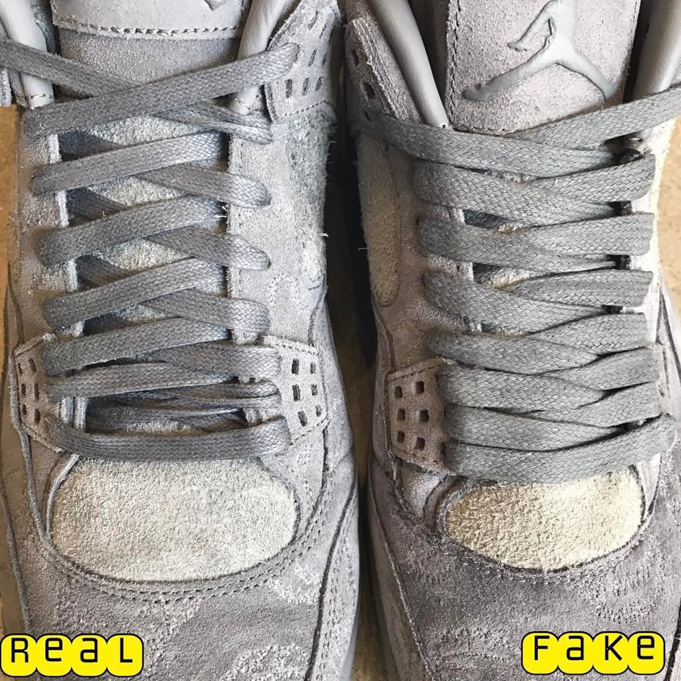 jordan 4 kaws fake